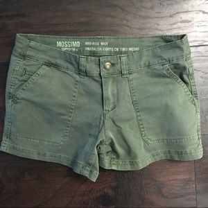 Mossimo Midi Olive Green Shorts